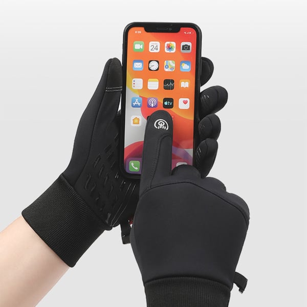 Vinterhandskar för pekskärm, vatten- och vindtäta Black XL