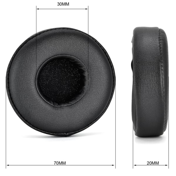 Erstatningsøreputer for Panasonic Technics Professional RP-DJ1200/1205/1210 Black