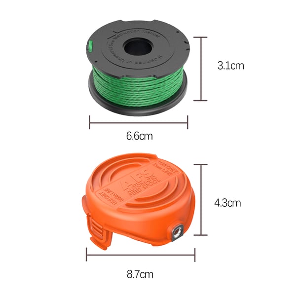 A6486/90583594 Trimmerspole til Black & Decker GL9035-QS, GL8033-QS, STC5433PC-QW