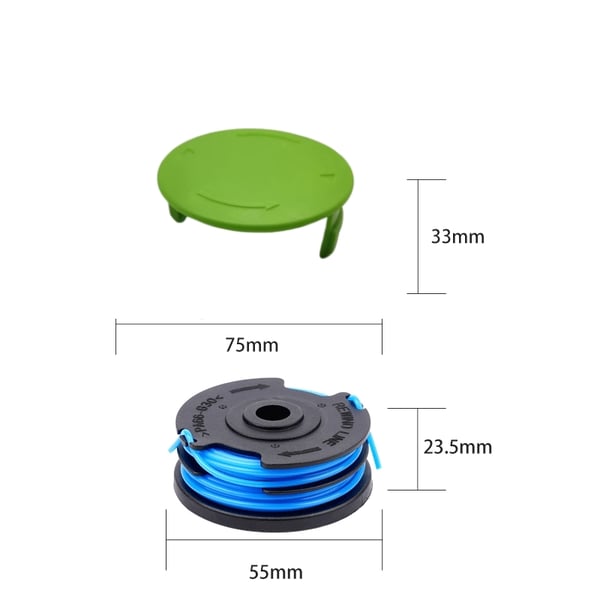 Trimmerspole til Greenworks G40LT/G40LTK2/G40LTK2x/2101507/2101507UA MultiColor