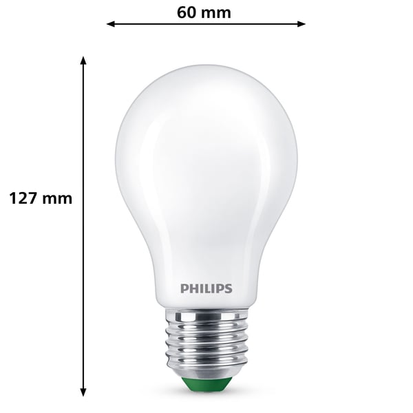 LED E27 Normal 4W (60W) Frostet 840lm 2700K Energiklasse A
