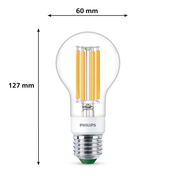 LED E27 Normal 4W (60W) Klar Dimbar 840lm 2700K Energiklasse A