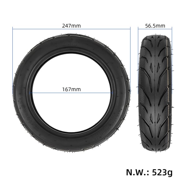 Erstatningsdekk til Segway F elektrisk scooter Black