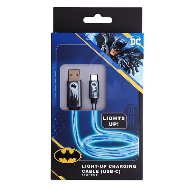 USB A–C valaiseva 1,2 metrin lepakkologo