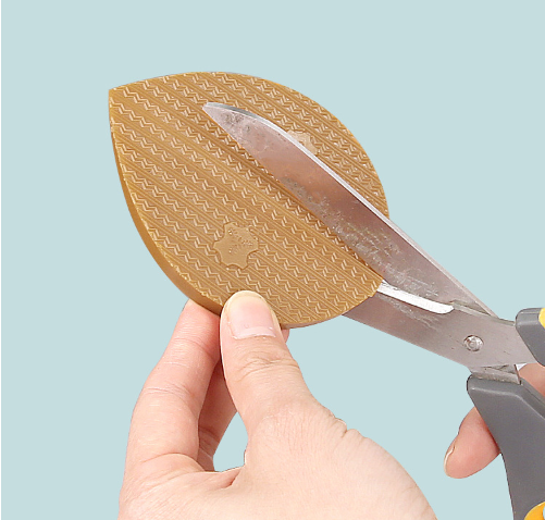 Skosålebeskyttere, skobunn og hæl anti-skli grip pads 1 par Brown S