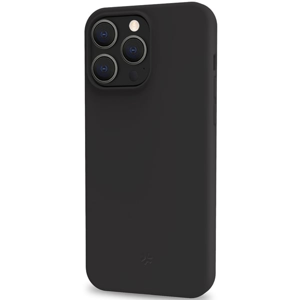 Cromo pehmeä kumikotelo iPhone 15 Pro Max Black