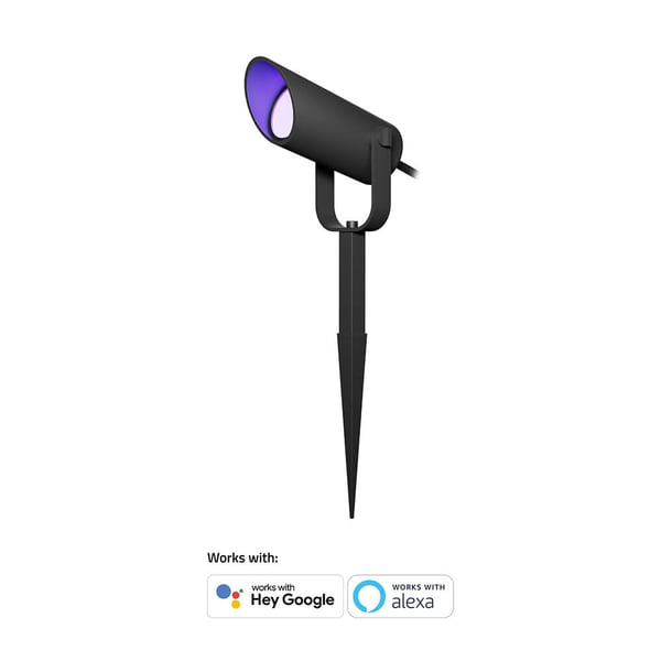 Smart Utendørs Spotlight 1-pak RGB CCT Svart