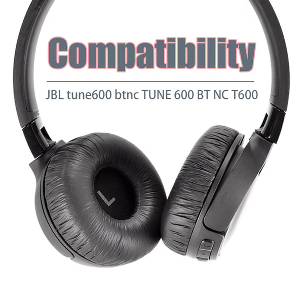 Erstatningsøreputer for JBL TUNE 600 BTNC TUNE 600 BT NC T600 Black