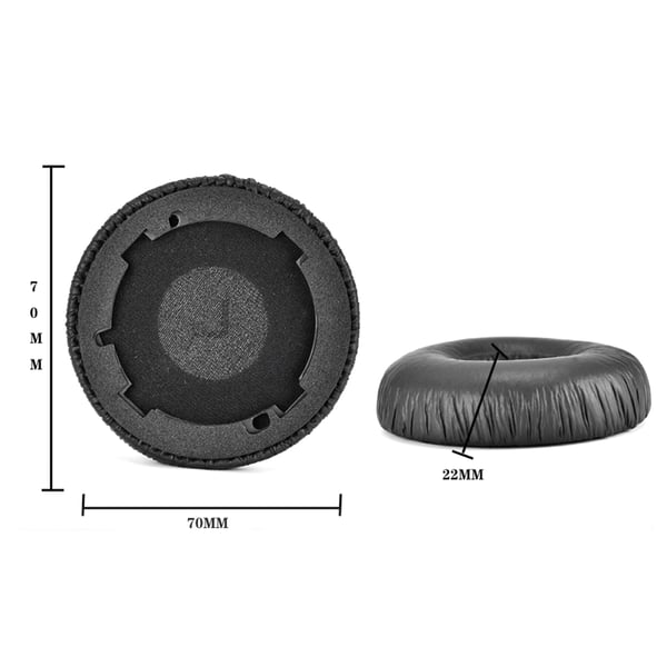 Erstatningsøreputer for JBL TUNE 600 BTNC TUNE 600 BT NC T600 Black