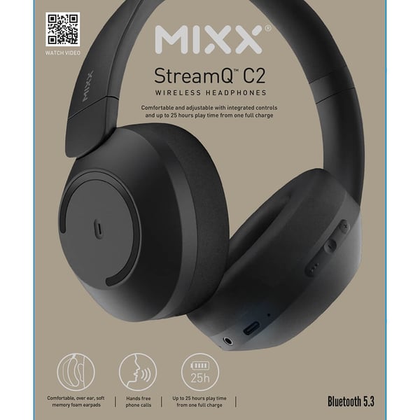 Kuulokkeet C2 Over-Ear Langattomat Mustat