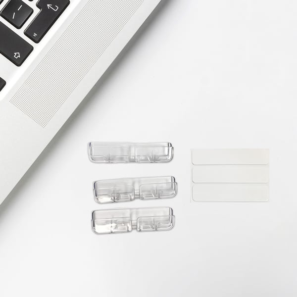Desktop Cable Organizer Clip Kabellagring USB-kabelopptrekker Transparent