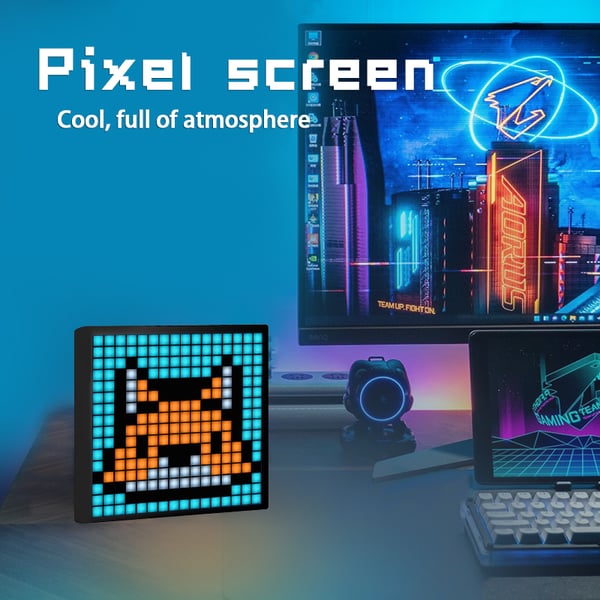 LED-pixelskärm Anpassat textmönster Animation Programmerbara displaylampor Black