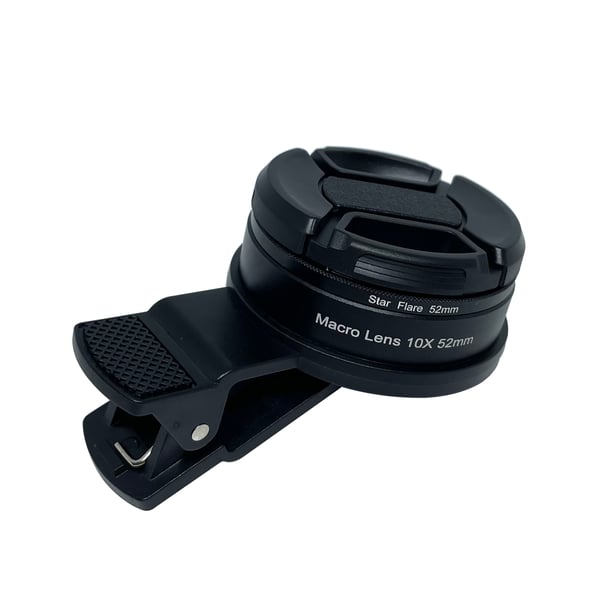 3 i 1 52 mm 10X makroobjektiv med stjernefilter