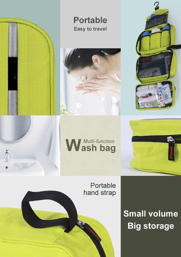 Toalettmappe med smart opphengingsløsning Black