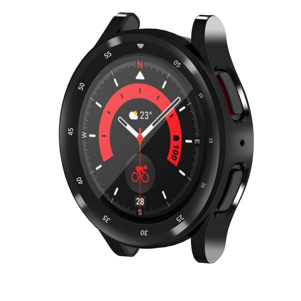 Full-dekkende beskyttelsesveske til Samsung Watch 5 Pro Black