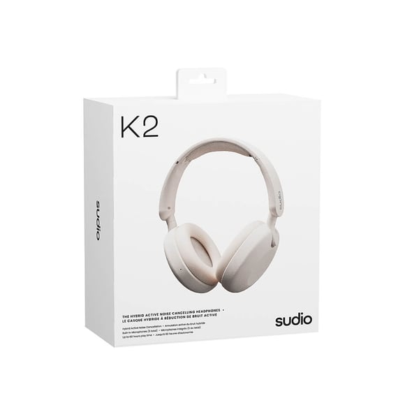 Hodetelefon K2 Trådløs ANC Over-Ear Hvit