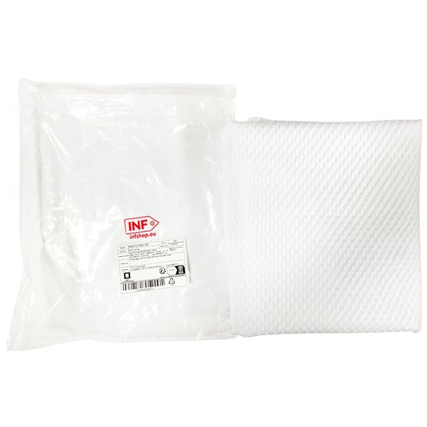 Honeycomb Mesh vasketøjspose med lynlås til finvask White