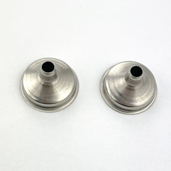 2-Pack minitrakt i rustfritt stål for eteriske oljeflasker/kolber