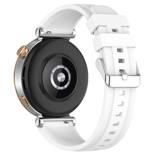 Silikoniranneke 18 mm Huawei GT4 46 mm/GT Runner/GT3 SE:lle White