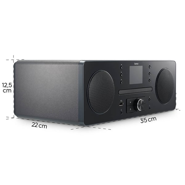 Radio FM/DAB+/CD/BT DR1560CBT Svart