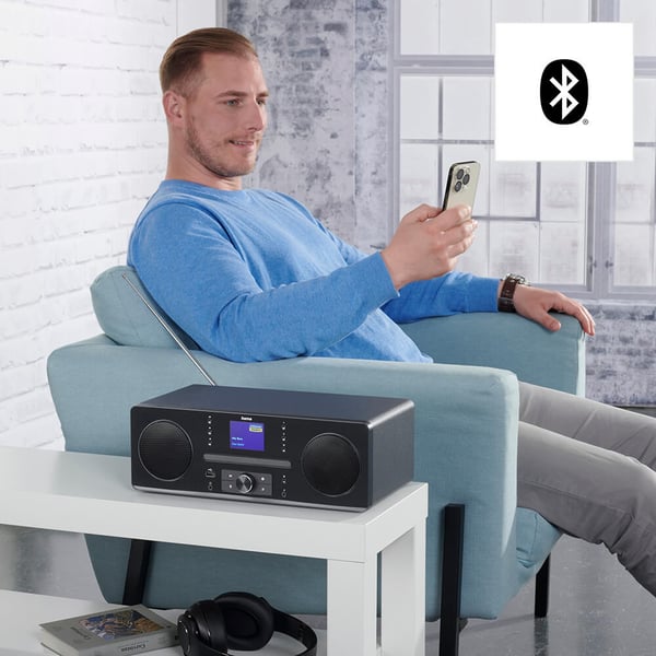 Radio FM/DAB+/CD/BT DR1560CBT Svart