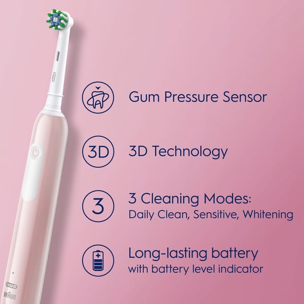 Elektrisk tannbørste Pro1 Pink + Ekstra Refill