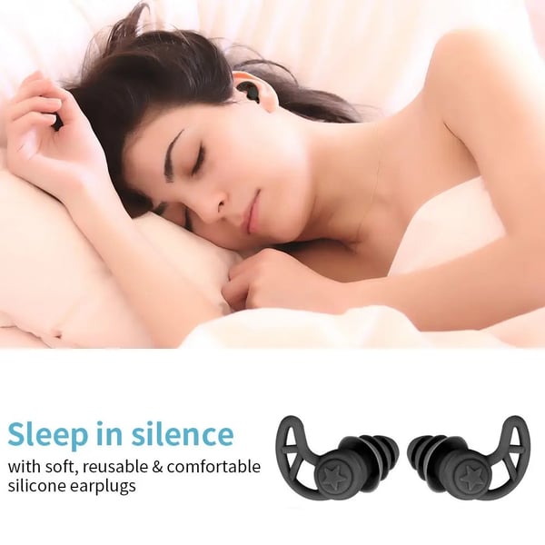 Öronproppar 40 dB brusreducering 1 par Black