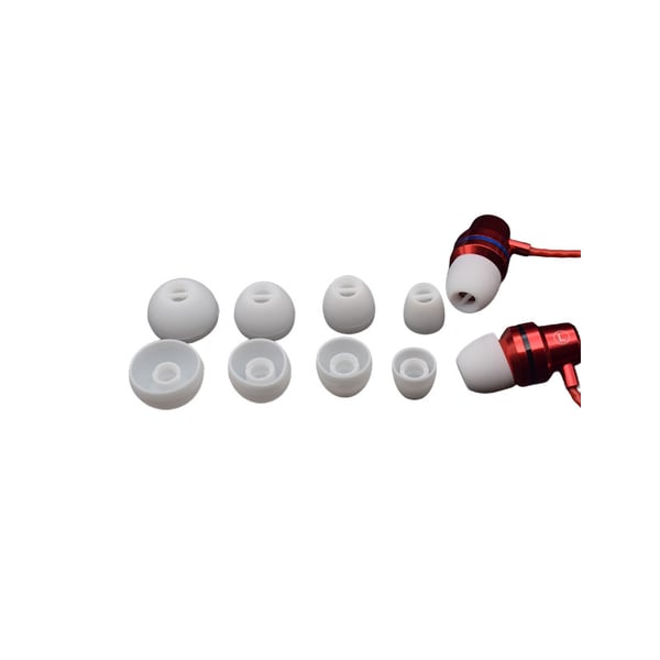 Silikone ørepropper til 4-5,5 mm til Sennheiser træbolle CX 3,00 CX 5,00 White