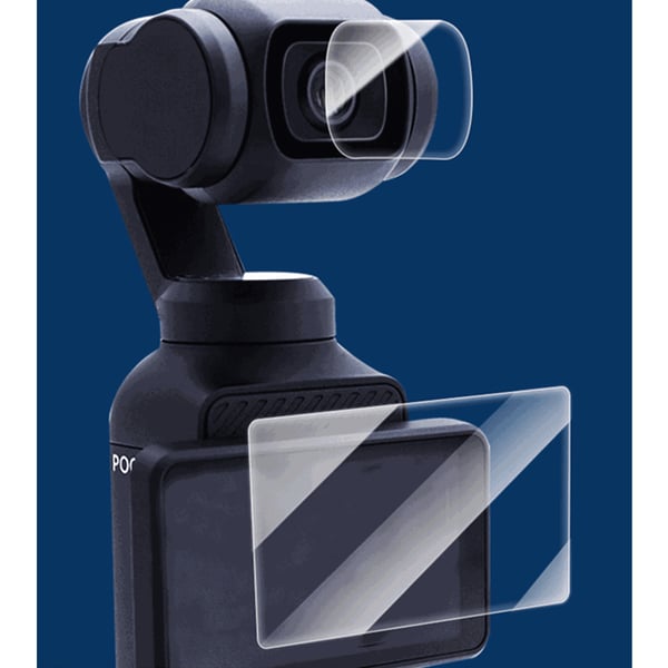 2 linssinsuojaa, 2 näytönsuojaa DJI OSMO Pocket 3:lle