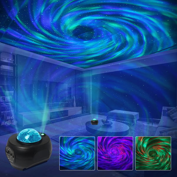Galaxy projektor / nattlys med stjernehimmel