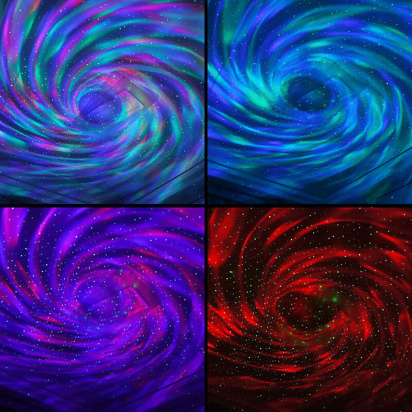 Galaxy projektor / nattlys med stjernehimmel