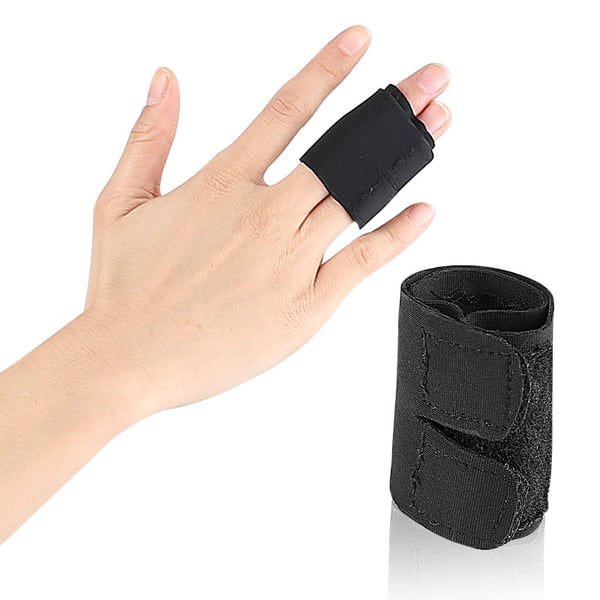 Fingerbandage med beskyttelse til to fingre Black M