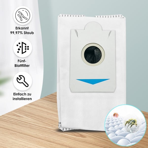 Støvsugerposer til Ecovacs Deebot X2 Omni, 6-pakning
