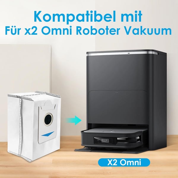 Støvsugerposer til Ecovacs Deebot X2 Omni, 6-pakning
