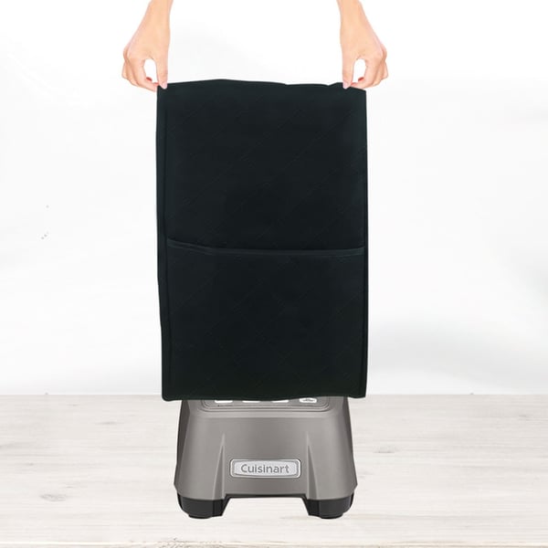 Blender støvlåg, køkkenblender låg med frontlomme Black