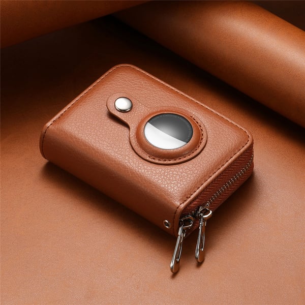 AirTag-korttikotelo / lompakko - RFID-suojattu Brown