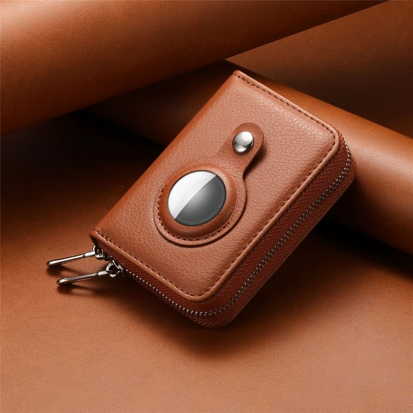 AirTag-korttikotelo / lompakko - RFID-suojattu Brown