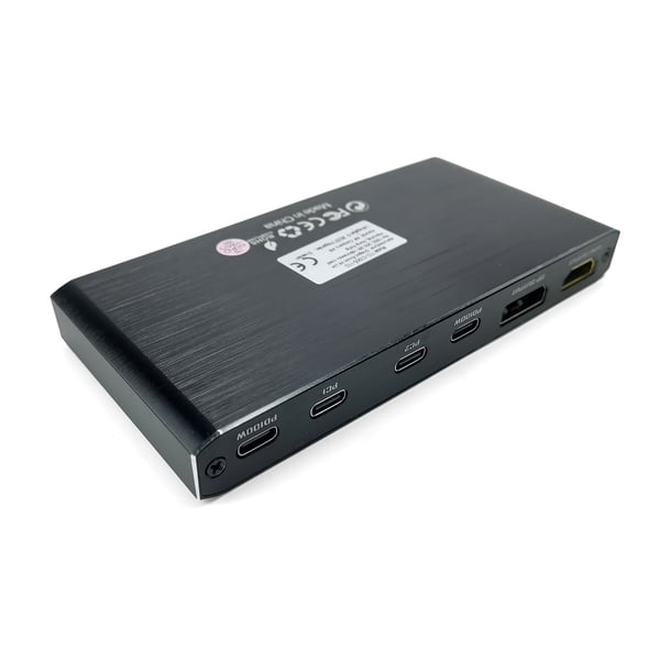 2 in 1 ut USB-C KVM-switch 8K@60Hz 4K@120Hz, 2 ports USB-C switch