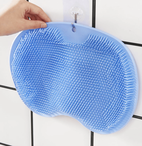 Fotskrubbematte med sklisikre sugekopper Blue