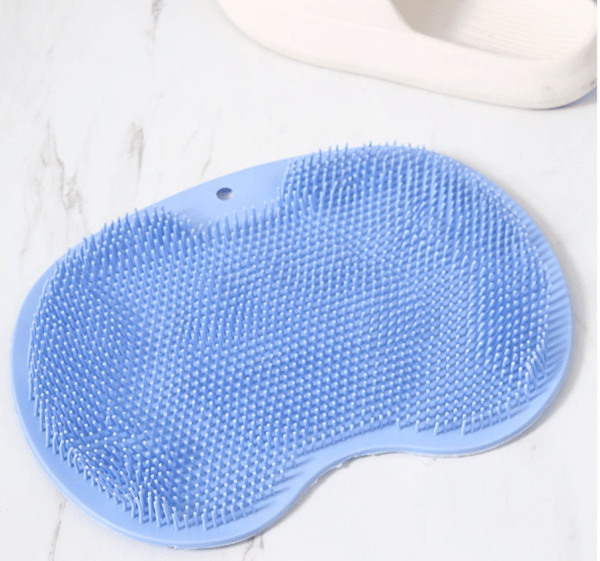 Fotskrubbematte med sklisikre sugekopper Blue