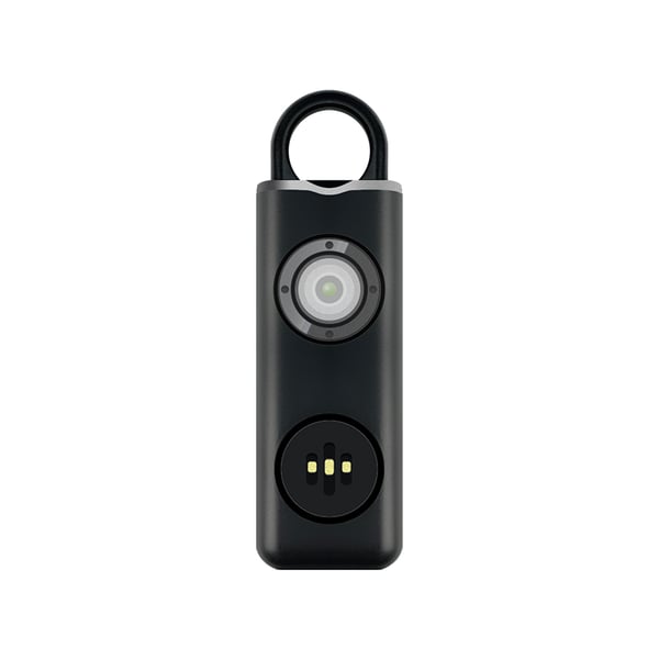 Kannettava hyökkäyshälytin / itsepuolustussireeni 130 dB Black Kannettava hyökkäyshälytin / itsepuolustussireeni 130 dB Black