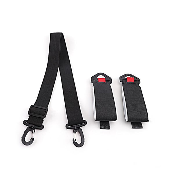 Justerbare stropper for skiutstyr og snowboard, 2 stk. Black