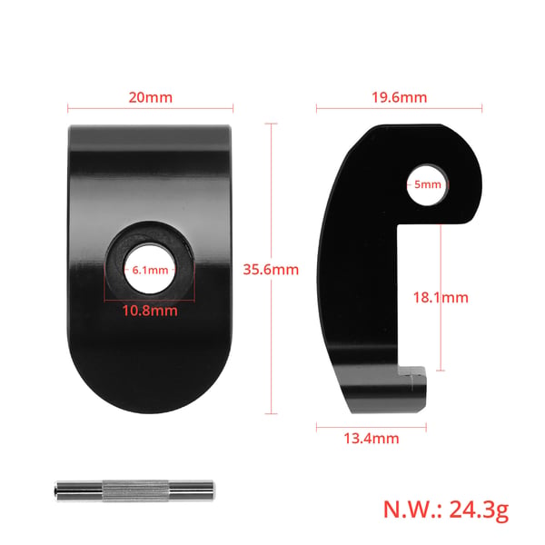 Robust Hopfällbart Spänne för Xiaomi M365/Pro Black