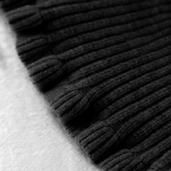 Neulottu poolokaulus/irrotettava niskanlämmitin Black