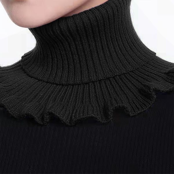 Neulottu poolokaulus/irrotettava niskanlämmitin Black