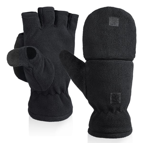 Sormettomat polar fleecekäsineet / talvi lapaset 2-in-1 M