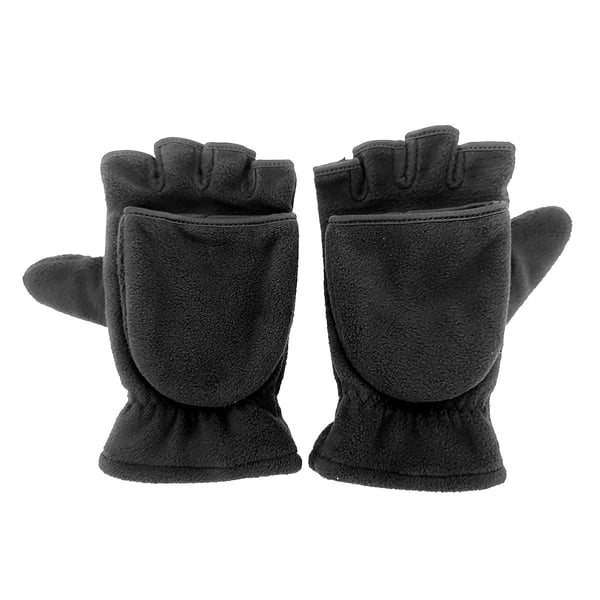 Fingerlösa polarfleecehandskar / vintervantar 2-i-1 L