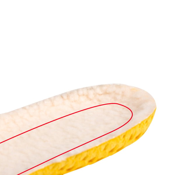 Varme og bløde indlægssåler med lammeskind 26x1 cm