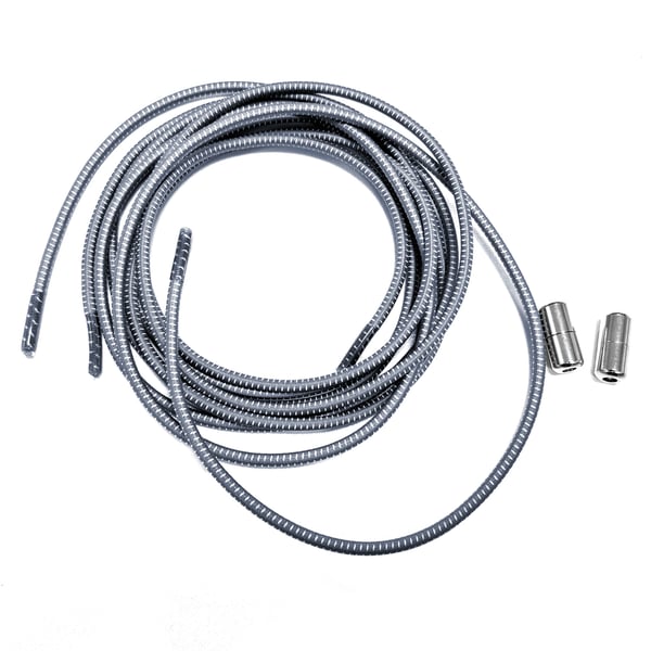 Knytfri elastiske skolisser 1 par Grey
