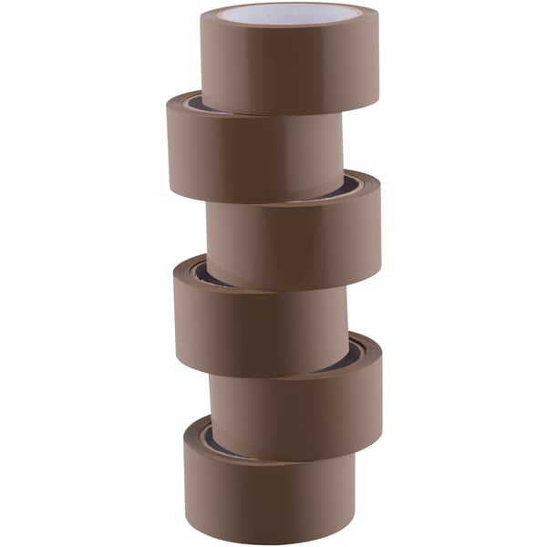 Pakketape Silent 48 mm x 66 m Brun 6-pak